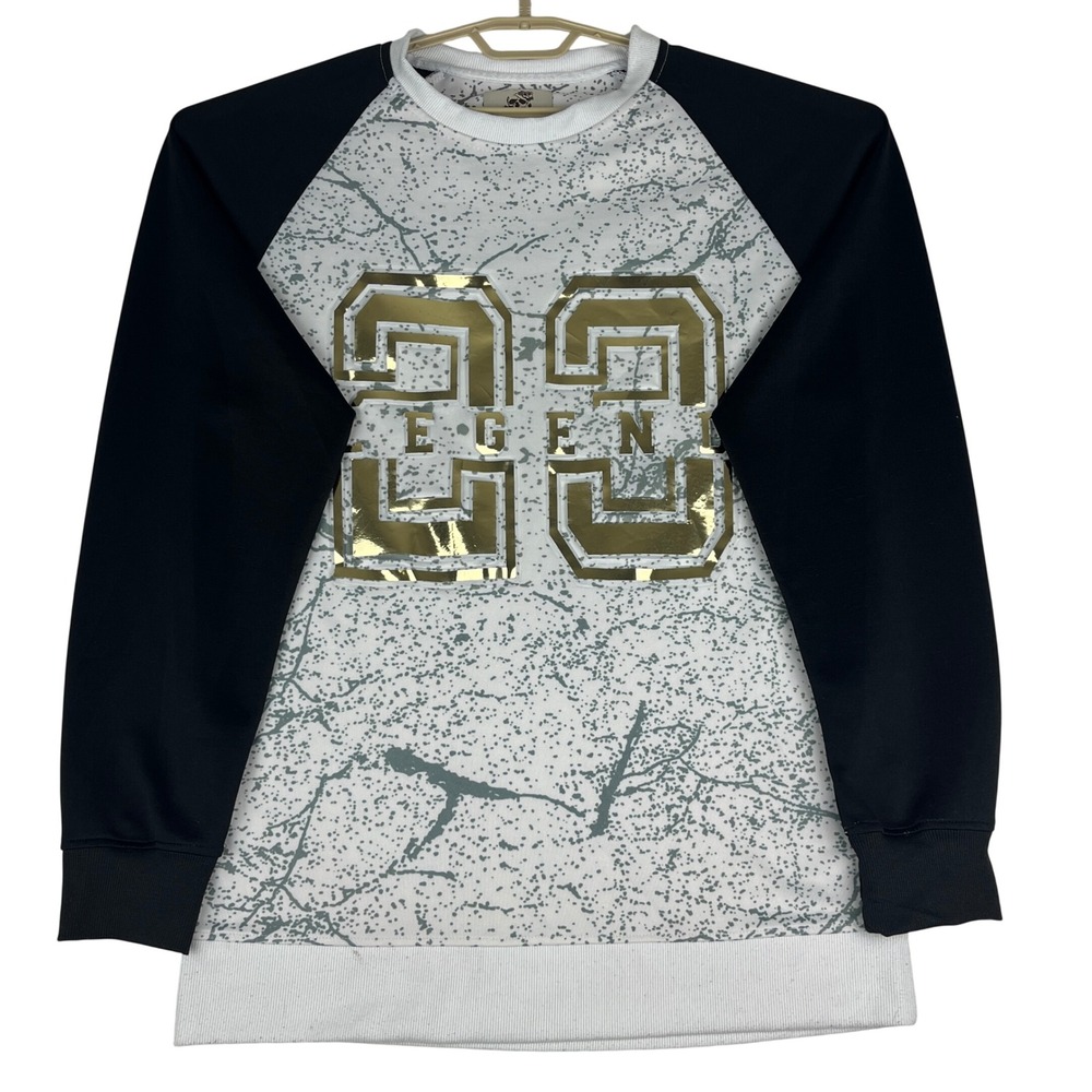 Monarchy Collection Sweatshirt‎ Mens Large (L) Gold Foil Legend 23 Raglan Marble